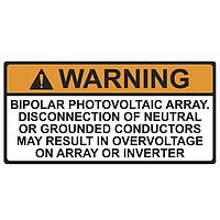 HellermannTyton 596-00590 솔라 라벨 BIPOLAR PV ARRAY 50/RL