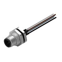 Phích cắm WRCIRC M12 Vít Mã hóa A Bảng điều khiển + Dây Bảng điều khiển + Dây Kim loại với Đai ốc bảng điều khiển phía trước PG9 Đầu nối đực, cực tính 5 Wurth Elektronik 643452100605