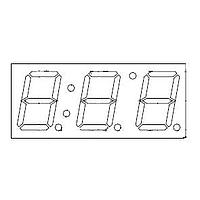 Màn hình LED 3 chữ số, màu vàng Lite-On LTC-4624Y