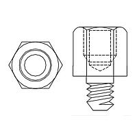 Vít Đầu Lục Giác 4-40 VÍT ĐIỀU CHỈNH Ren 3.5mm Kycon JSX-1035