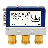 Radiall R570132005LP ສະຫນັບສະຫນູນ Coaxial Switches SPDT Ramses Low PIM N 12.4GHz Latching 12Vdc D-sub connector