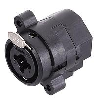 Amphenol Audio ACJC10V BULK ຮັບສະຕິ້ງ 1/4" XLR ຕູ້ຄູ່ຕົວຢ່າງຕິດຕັ້ງປະເພດ C ສະເຕີໂຣ ແບບຕັ້ງຕົວຢ່າງຕັ້ງຕົວ PCB ປ່ຽນສະຖານະດ້ວຍການລັດຈິງ XLR