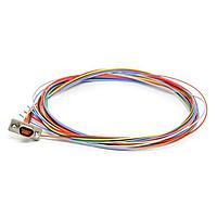 Đầu nối Micro-D D-Sub Đầu cắm 9 chân, chịu nhiệt cao 175C Cinch DCHM9P6N6-18.0BN-HT1