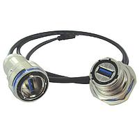 Amphenol Socapex USB3FTV7AG USB Type A Connectors USB 3.0 Jam Nut REC w/Female USB03.0 A