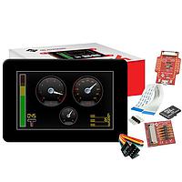 4D Systems SK-gen4-50D-CLB-SB-AR Display Development Tools Starter Kit for gen4-uLCD-50D-CLB-SB-AR with 4D Arduino Adaptor Shield-II, 4D-UPA , 4GB Industrial microSD Card, 150 mm FFC Cable, 5-way female-to-female ribbon cable with male-to-male adaptor