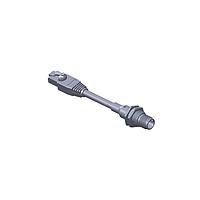 Amphenol LTW MSDS-04PMMJ-SF8CA5 Sensor Cables / Actuator Cables M12 Circular Metric Connector, D Code, Metal, 3A, 04 pins, Male Connector, Male Contact, Hexagonal, M16*1.5, Screw Thread, Solder, Receptacle With Cable/Wire, Length 500mm, IP68 / IP69K