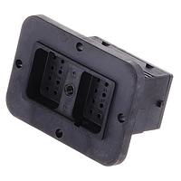 Ổ cắm 24 vị trí, Đế cắm, Chân tiếp xúc, Kích thước 16, Lõi ren cho ốc vít khóa, Khóa C, Có mặt bích, Phần đuôi giảm đường kính, Gioăng kín Amphenol SINE Systems ARC12-24PCR