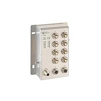 HARTING 20772103002 アンマネージドイーサネットスイッチ Ha-VIS eCon 4100-BB-L-B - 8ポートM12 Dコード + 2ポートM12 Xコード搭載のアンマネージドスイッチ、バイパス機能付き（24V DC入力）