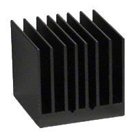 Advanced Thermal Solutions ATS-54450D-C1-R0 Component Extrusion, 2 Side Thermal Tape, Black Anodize, T412, 45x45x9.5mm