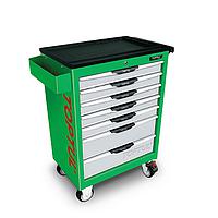 TOPTUL GCAJ0034 W/7-Drawer Tool Trolley (275 pcs; Green)
