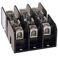 Mersen 60608T 클래스 T 퓨즈 블록, 클래스 T, 스프링 강화, 3극, 600V, 60A, 박스 커넥터