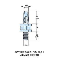 Giá Đỡ Ren, Đực HSCBS-22.5 Giá Đỡ PCB Nylon Tự Nhiên Heyco 10687