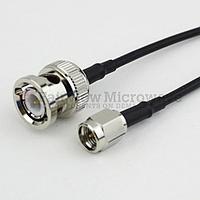 Fairview FMC0208174LF SMA Male to BNC Male Cable RG-174 Coax and RoHS