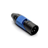 Amphenol Audio AX3MB6M ຕົວເຊື່ອມ 3P PIN M PLUG BLK W BLU MRK SLEEVE