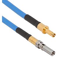 Amphenol SV Microwave MV67.3SMPS-085-P12DSMPM-120 RF Cable Assemblies VITA 67.3 SMPS SMPM (Size 12) 12"Cable