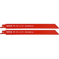 Bộ lưỡi cưa kiếm cắt gỗ có đinh và kim loại YATO YT-33933 (10TPI, 225mm)