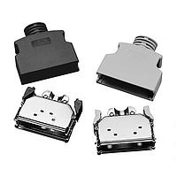 Vỏ bọc chống EMI/RFI 50 chân Đầu nối IDC gắn dây có chắn chắn 3M Electronic Solutions Division 10350-3210-000