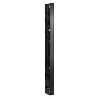 HellermannTyton VWMDC4X5BK7 Racks & Rack Cabinets Vertical Wire Manager Dual-Sided, Center Mount, 4.0" x 5.0" x 83.0" Front, Black, 1/box