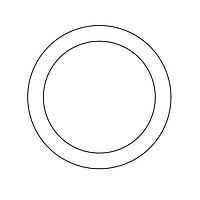 Long đền phẳng, lỗ trong 0.781, đường kính ngoài 1.000, dày 0.075 Essentra Components 17W09853