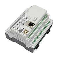 Industrial Shields 100-200-10 PLC Controllino MEGA pure Power  12Vdc to 24VdcEthernet, RS485Inputs (21 IN): 16x Analog (0-10Vdc) / digital (24Vdc), 5x Digital Input / interrupt.Outputs (40 Out): 16x Relay, 24x Digital