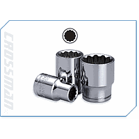 Crossman 96-545 1/2 인치 드라이브 표준 - 12 포인트 소켓  (짧은 길이, 13mm)