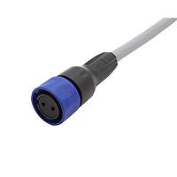 Bulgin PXP4000/010/02S Sensor Cables / Actuator Cables Pre-wired Flex Cable Connector - 10m - 2 Contacts - Socket