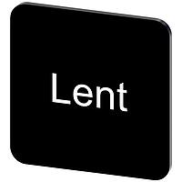 SIEMENS 3SU19000AF160GW0 Labeling Plate, Lent INSCR. LABEL, BLACK 22 X 22MM, LENT