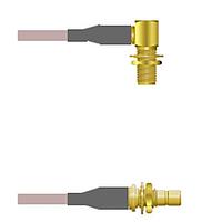 Amphenol Custom Cable Q-2Q03O000R084i RF Cable Assemblies SMA-RJB/SMB-SJB G316D 84I
