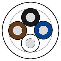 Trống Cáp CABLE DRUM oe 355MM, PVC 4X0.34 VÀNG, 100m Murrelektronik 7000-C0101-0140000