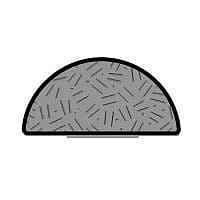 LeaderTech SG430500D-48 Fabric Over Foam Gaskets FSG.43inX.5inX48in