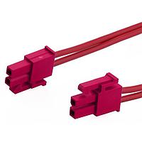 Molex 226196-1024 Discrete Wire Mini-Fit Versa Color-to-Mini-Fit Versa Color ASSY 4.2P DR 600mm Lgth 2 Ckt Red