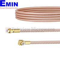 Cáp Snap-On MMBX Plug - RA Snap-On MMBX Plug Fairview FMCA1449 (RG316-DS Coax; 3 GHz )