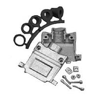 Nắp bảo vệ hai mảnh 2 mảnh đúc áp lực với vòng đệm Amphenol Commercial Products 17E-1657-50