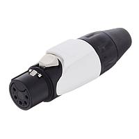 Amphenol Audio AX5FB9M-AU ຕູກສາຍສະເພາະ 5P SOCKET F PLUG BLKGLD W WHT MRK SLV
