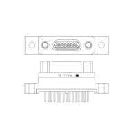 Đầu nối Micro-D D-Sub M83513/22-B01CP MCKS-C2-P-15PST1 Raychem - TE Connectivity 1532267-2