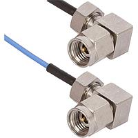 Amphenol SV Microwave 7015-0990 RF Cable Assemblies 2.92 M RA -2.92 M RA 6in CA for .047 Cbl