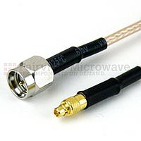 Fairview SCA16316 SMA Male to MMCX Male Cable RG-316 Coax and RoHS