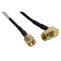 Bộ Cáp RF RG174/U SMA Đực/Góc Phải Amphenol Cables on Demand CO-174SMARSMA-005