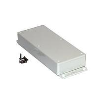 Vỏ hộp gắn mặt bích ABS có mặt bích đáy kích thước 6.5x1x2.8" màu xám Hammond Manufacturing 1591HF2GY