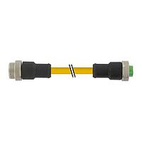 Murrelektronik 7700-A4A01-U1C0030 Sensor Cables / Actuator Cables Mini (7/8) 4 pole, Male (Ext.) 0/Female 0, TPE 4x16AWG ye UL/CSA, TC-ER 0.3m