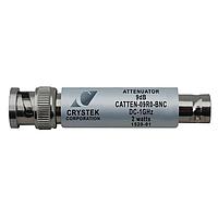 Crystek Corporation CATTEN-09R0-BNC Connectorized Attenuators DC-1GHz Atten. 9dB BNC 50 Ohm 2 watts