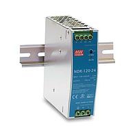 Nguồn điện thanh DIN MEANWELL NDR-120-24_PS, 24VDCa.5A, UNIV AC, Công nghiệp, Thanh DIN Lantronix 25175