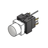 E-Switch LP15R1TRAWHTN Standard Switches 1mA 20VDC 10mm Rd. Transparent / White