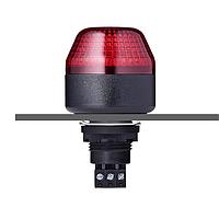 Đèn báo nhấp nháy Strobe Beacon ICM M22 gắn bảng điều khiển LED đa nhấp nháy 24 V AC/DC đỏ, đen Auer Signal 801522405