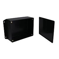 Bud Industries CUR-3283-MB Utility Utilibox Style A Utility Box, Flanges and Recessed Cover (6.1 X 4.6 X 2.4 In)