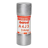 Mersen A4J3 고속 퓨즈, 클래스 J, 고속, 200kA AC/100kA AC, 600VAC, 300VDC, 3A