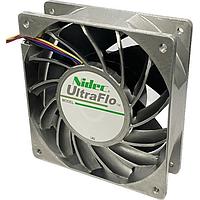 Quạt DC Quạt DC, 120x120x38mm, 54VDC, 328.7CFM, 101.0W, 1.87A, 78.0dBA, Vòng bi cầu, Dây dẫn 4 chân, Tach/PWM, Trục đơn Nidec Components V12E54BS2NA5-07