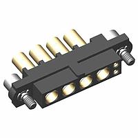 Đầu Nối Nguồn 2+4 Vị Trí Cái Cáp 22AWG+16AWG Bộ Kết Nối, Vít Định Vị Harwin M80-4D10205F2-04-327-00-000