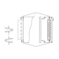 Phụ kiện KẸP GIỮ (2 cái) cho dòng Q và P Bel Power Solutions HZZ01229-G