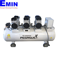Máy nén khí không dầu, giảm âm PEGASUS TM-OF1100*3-180L (220V, 8 Kg/cm, 180L)